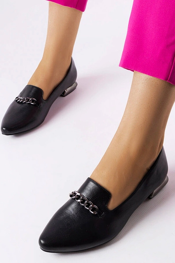 Schwarze Ballerinas mit...