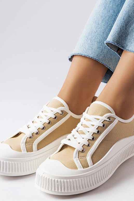 Beige Alfianello platform sneakers