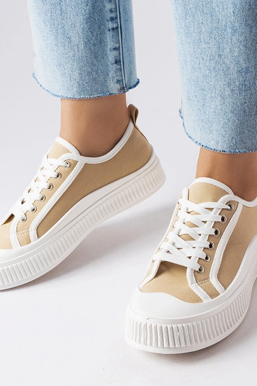 Beige Alfianello platform sneakers