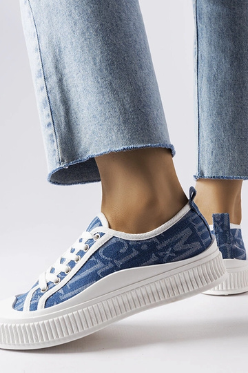 Marineblå Alfianello platform sneakers 2