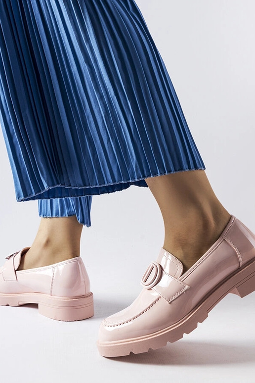 Mocassins Scranton en cuir verni rose Mocassins Scranton en cuir verni rose