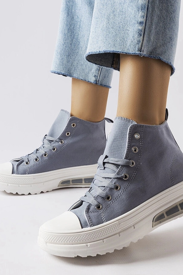 Stille Grå High Top Sneakers