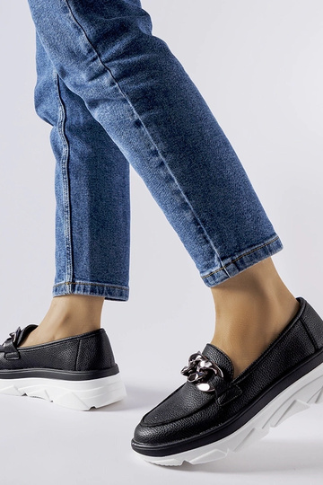 Zwarte mokassins met...