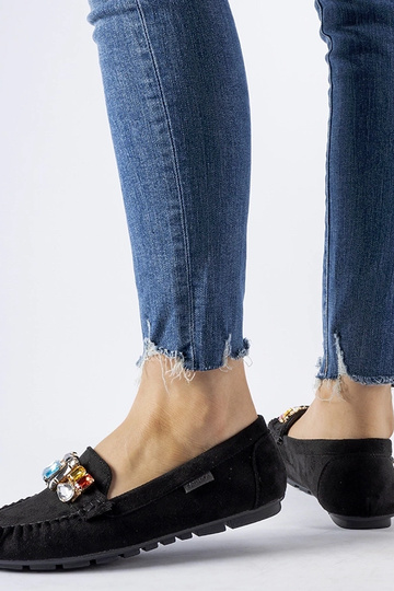 Sorte loafers med dekorativ... 2