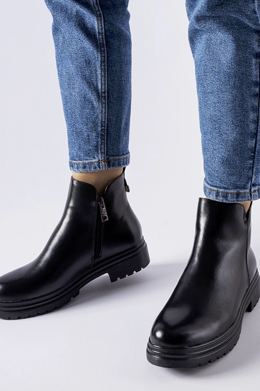 Bottes isolées noires Vinceza