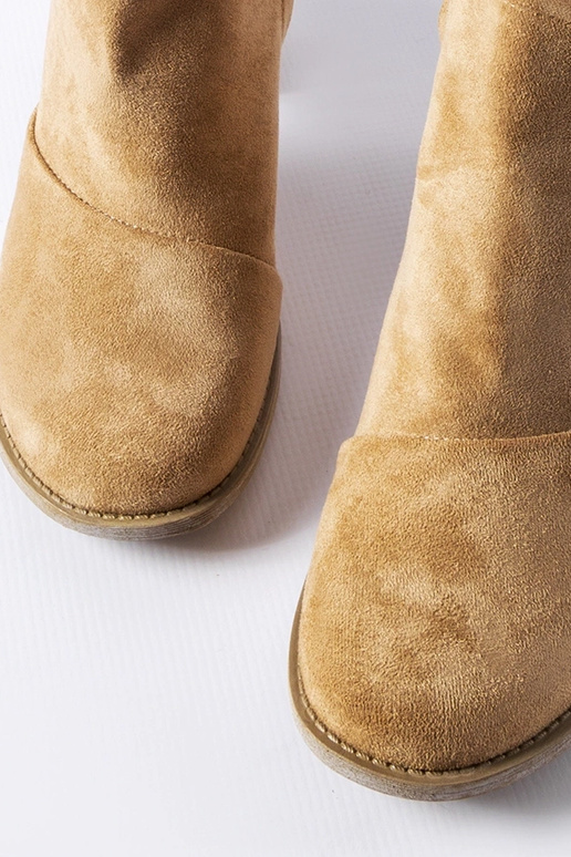 Bottines beiges à découpes Artemisia