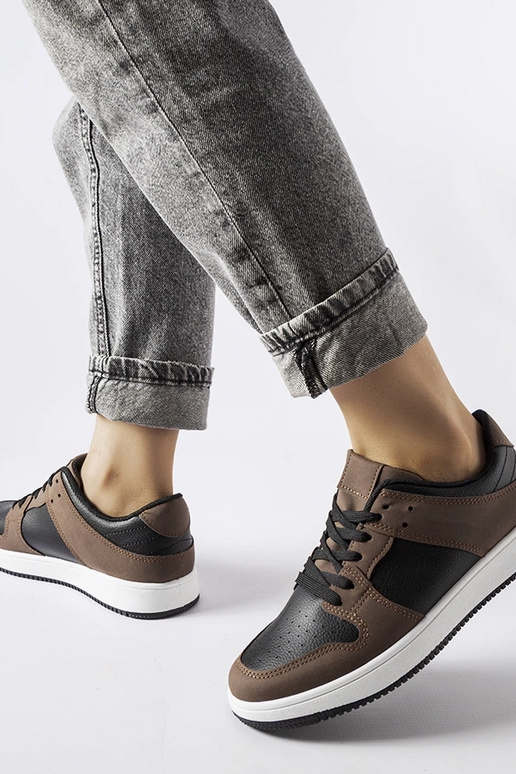 Braune und schwarze Sneaker Jacqueline