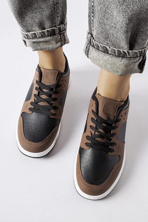Braune und schwarze Sneaker Jacqueline