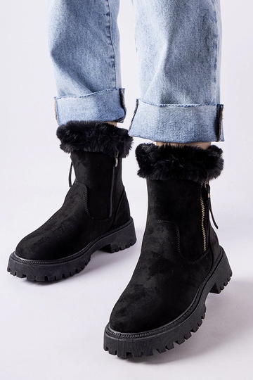 Bottes d'hiver noires en...