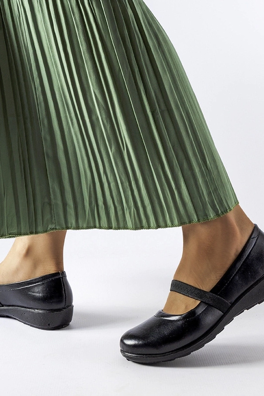 Schwarze elastische Ballerinas Oakland