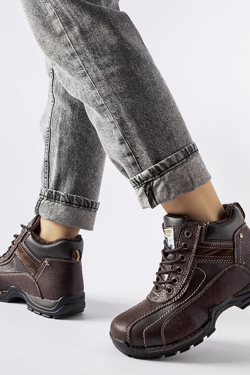 Braune isolierte Halbstiefel für...