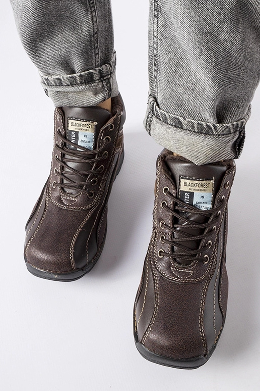 Braune isolierte Halbstiefel für...