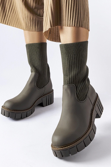 Bottines vertes en...