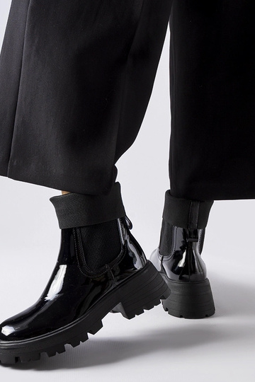 Bottines noires à enfiler -... 2