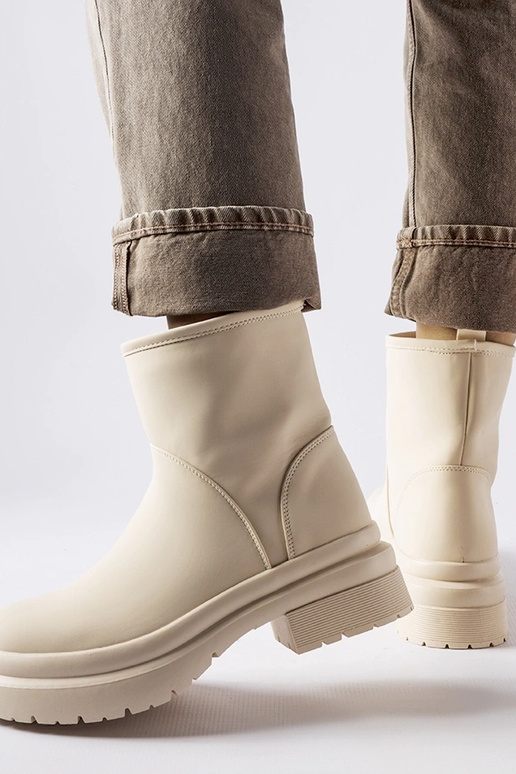 Beige isolierte Gummistiefel Clotilde