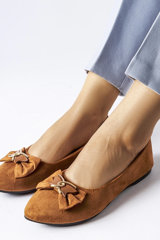 Jetté – Braune Ballerinas mit spitzer...