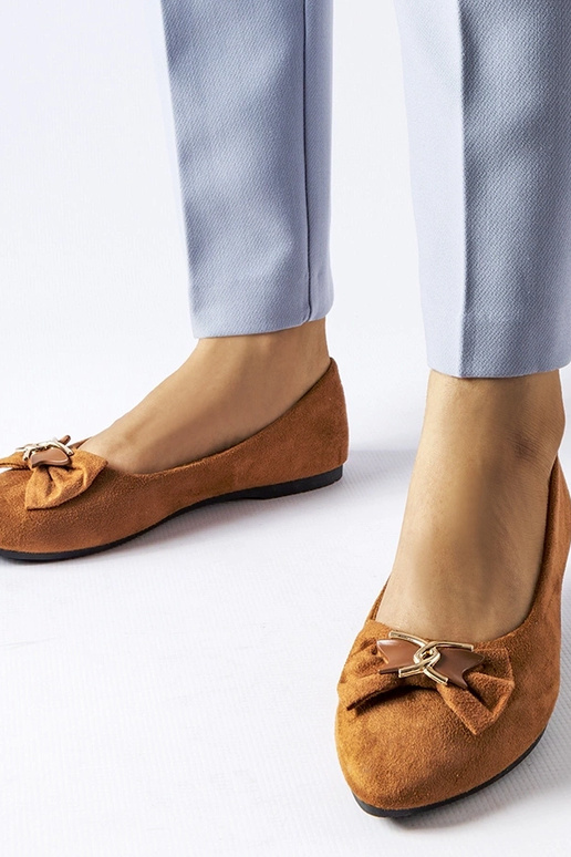 Jetté – Braune Ballerinas mit spitzer...