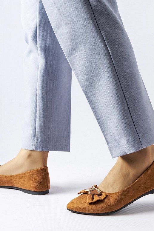 Jetté – Braune Ballerinas mit spitzer...