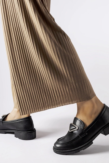 Mocassins noirs ornés de zircons Marsilius 2