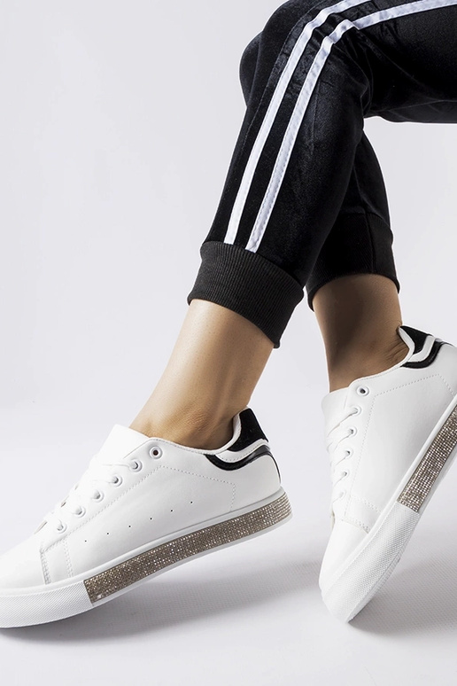 Sort og hvid Dina zirkon sneakers