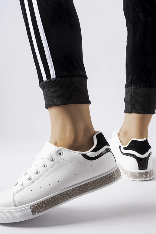 Schwarz-weiße Sneakers „Dina Zircon“