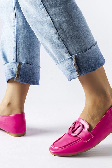 Mocassins à boucle rose Delgi 2