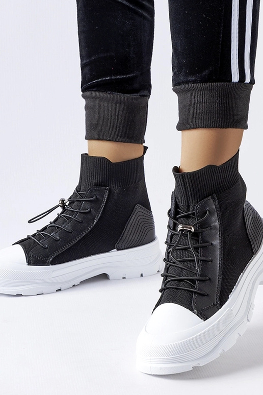 Baskets montantes noires Fredo