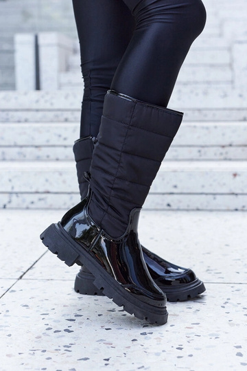 Bottes noires vernies... 2