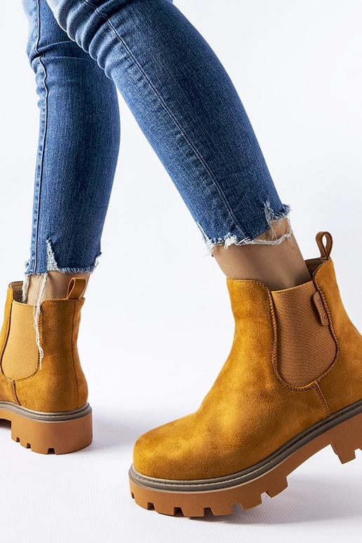 Braune isolierte Stiefeletten Big...