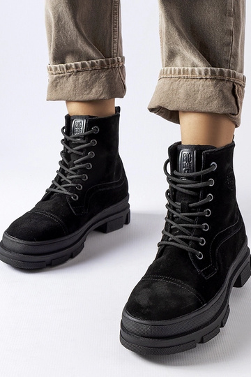 Schwarze Ledertasche BIG...