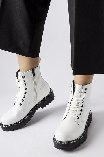 Bottes hautes blanches avec...