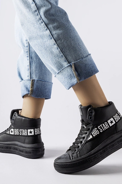 Sorte isolerede sneakers Big Star...