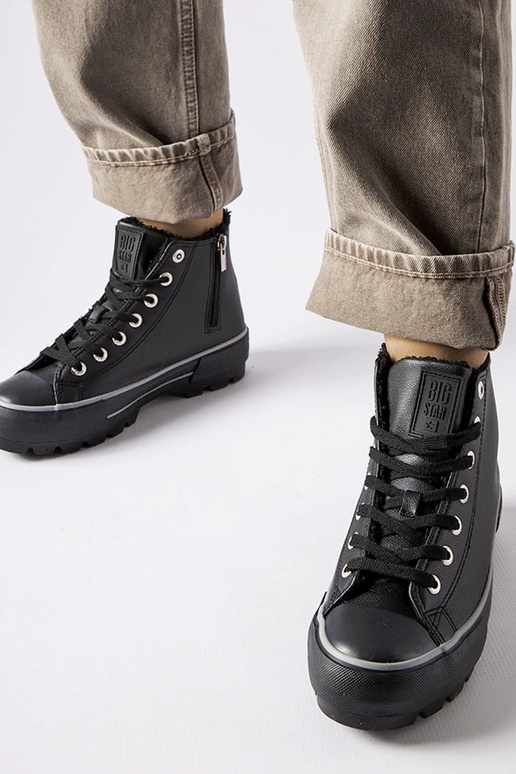 Sorte isolerede sneakers Big Star...