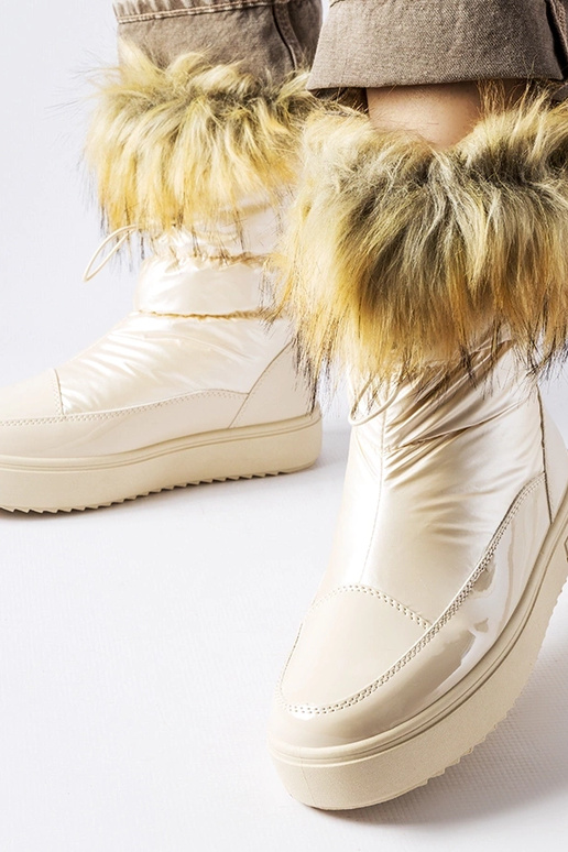 Beige isolierte Schneestiefel MM274380