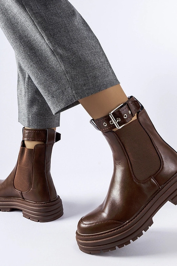 Brune ankelstøvler med... 2