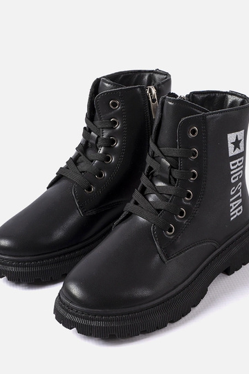 Zwarte winter enkellaarsjes, „Big Star MM374152" 2