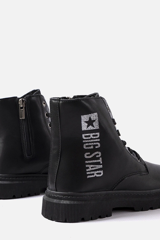 Schwarze Winterstiefeletten, „Big...