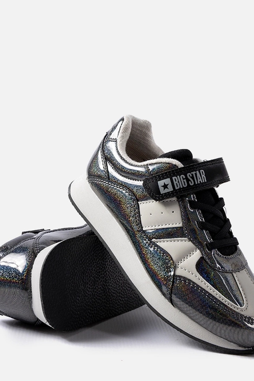 Schwarze Glitzer-Sneaker Big Star...