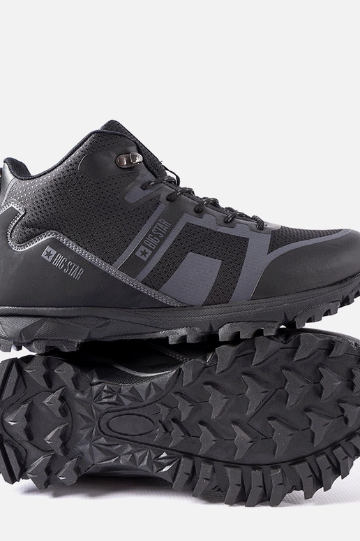 Bottes noires isolées Big Star KK174374 Bottes noires isolées Big Star KK174374