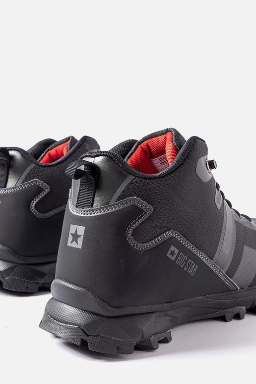 Bottes noires isolées Big Star KK174374 Bottes noires isolées Big Star KK174374