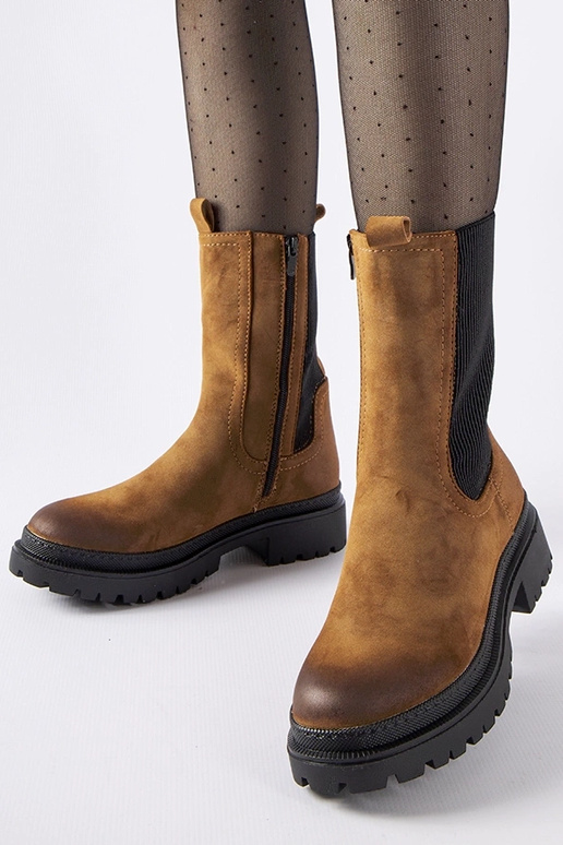 Braune isolierte Stiefel Bernardo