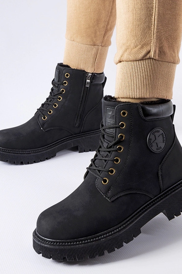 Schwarze isolierte Doutor-Stiefel 2