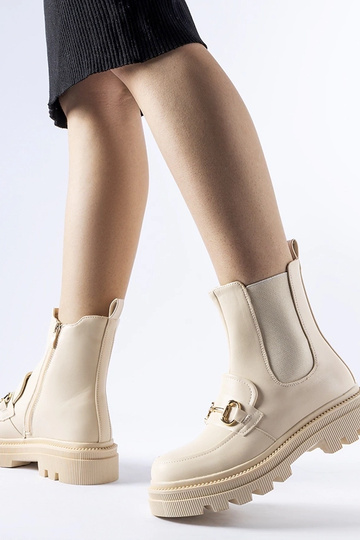 Bottines beiges avec... 2