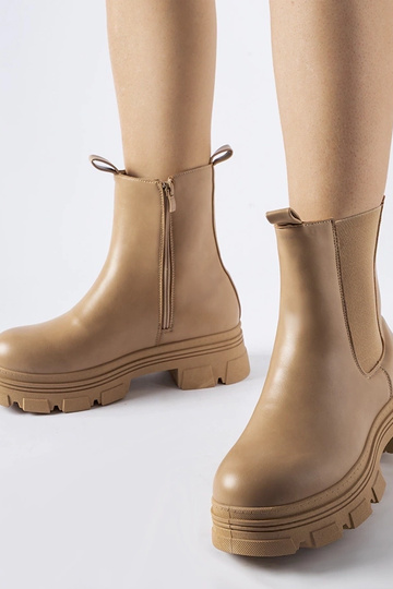 Bottines beiges sur...