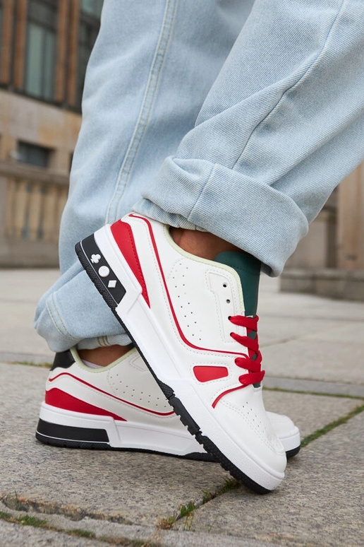 Archie – Rote und weiße Schuhe mit...