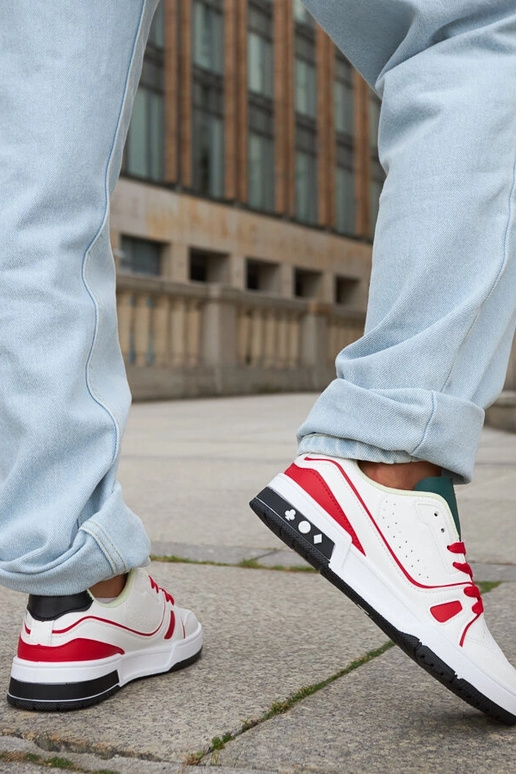 Archie – Rote und weiße Schuhe mit...