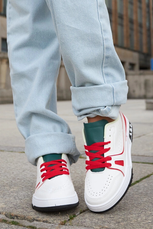 Archie – Rote und weiße Schuhe mit...