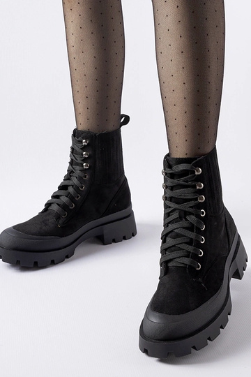 Bottes noires Orson en daim...