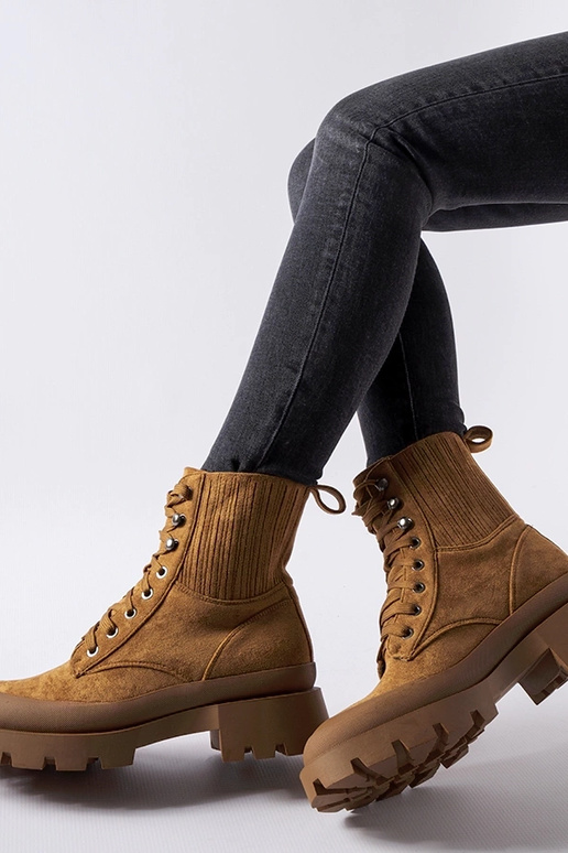 Bottines en éco-suède marron Orson