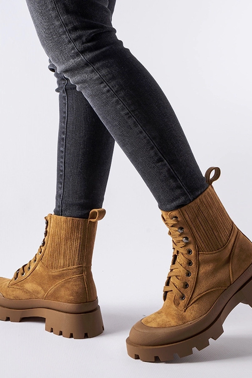 Bottines en éco-suède marron Orson